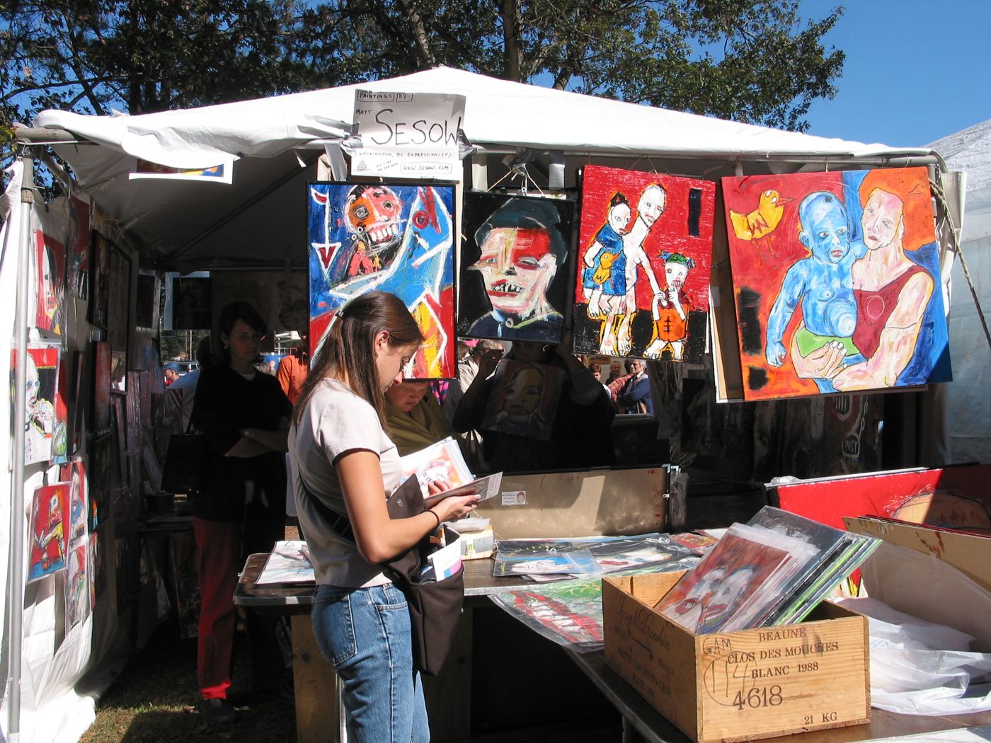 Guest artist at Kentuck