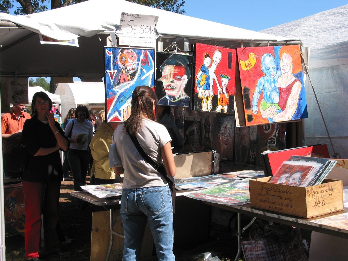Photo from the event, October 18, 2003.