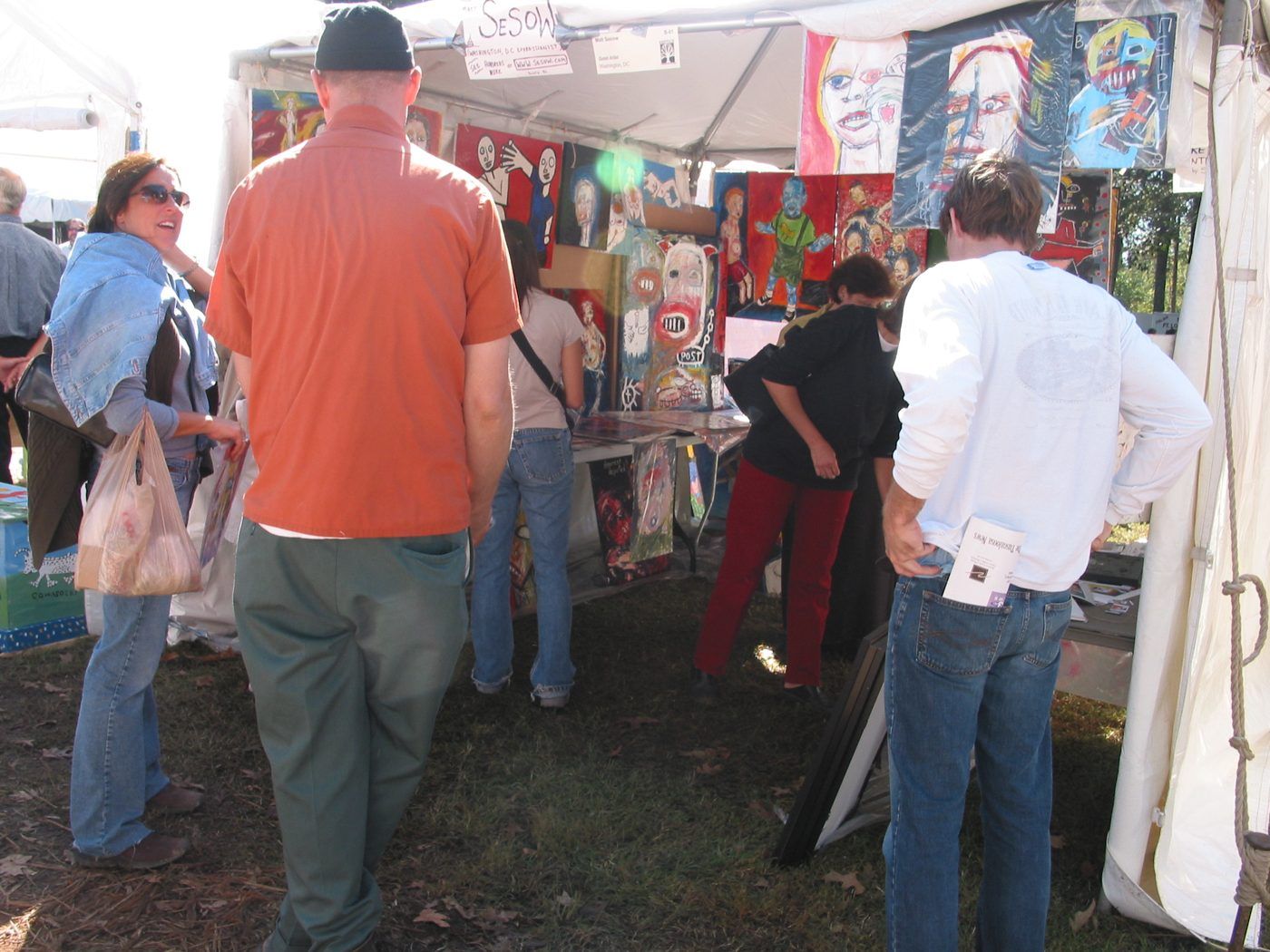 Photo from the event, October 18, 2003.