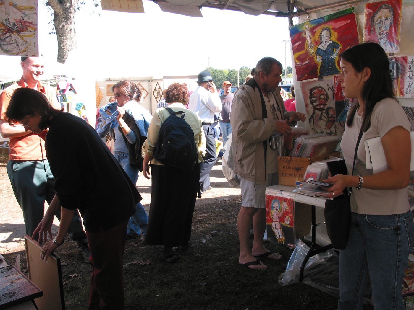 Photo from the event, October 18, 2003.