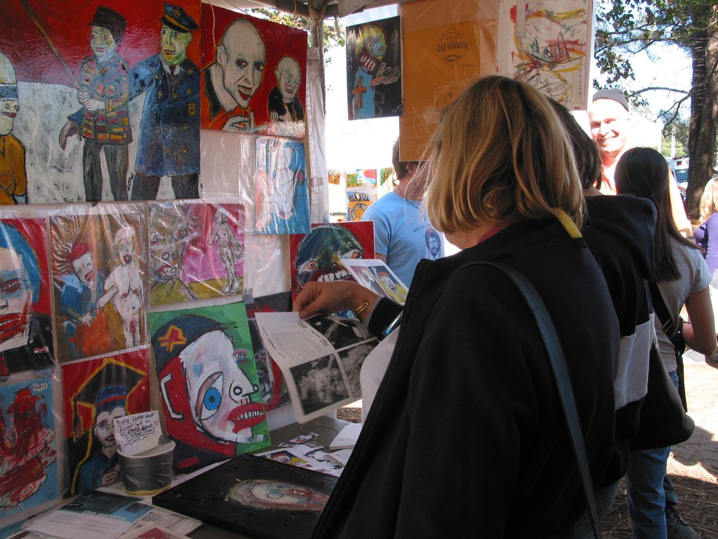 Photo from the event, October 18, 2003.