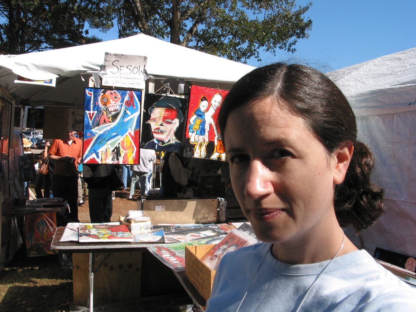 Photo from the event, October 18, 2003.