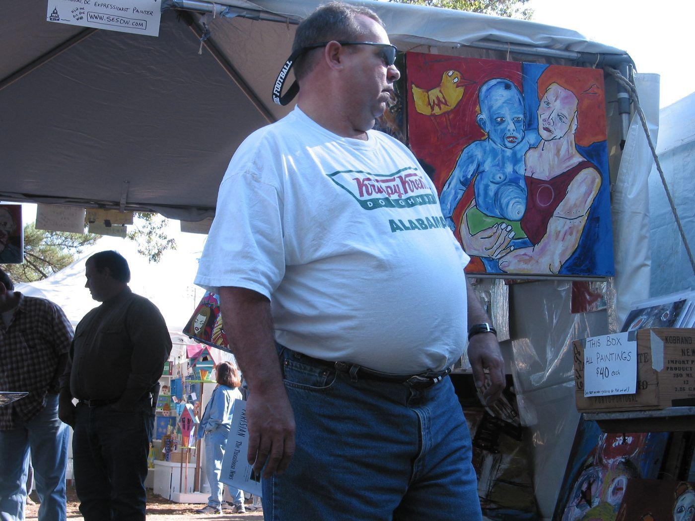 Photo from the event, October 18, 2003.