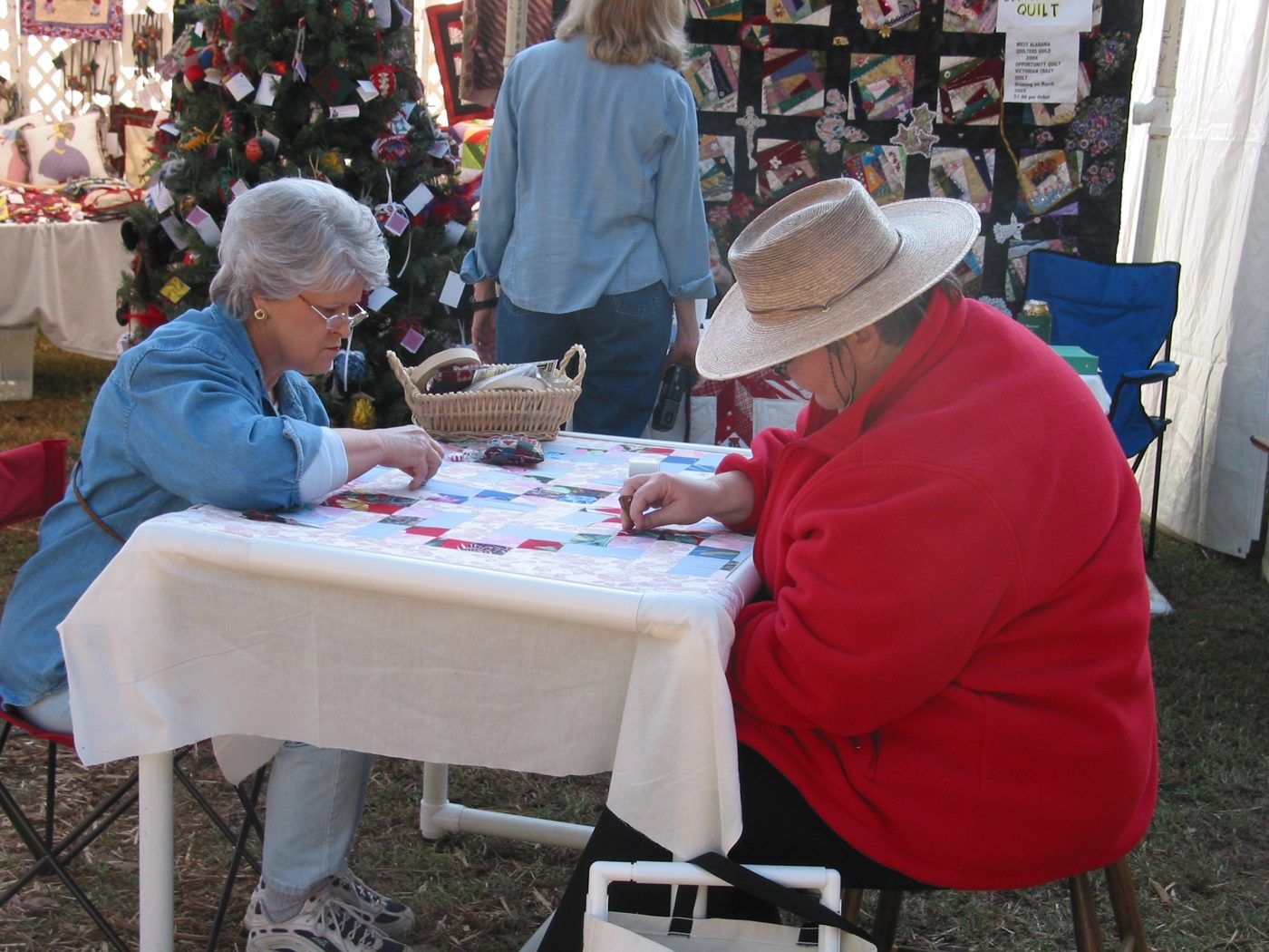 Photo from the event, October 16, 2004.