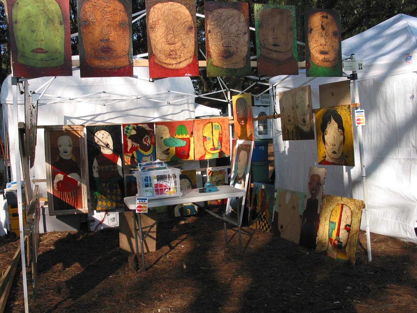 Photo from the event, October 16, 2004.