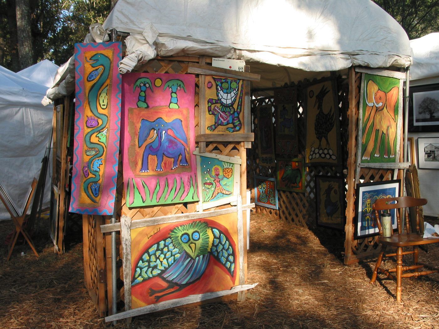 Photo from the event, October 16, 2004.
