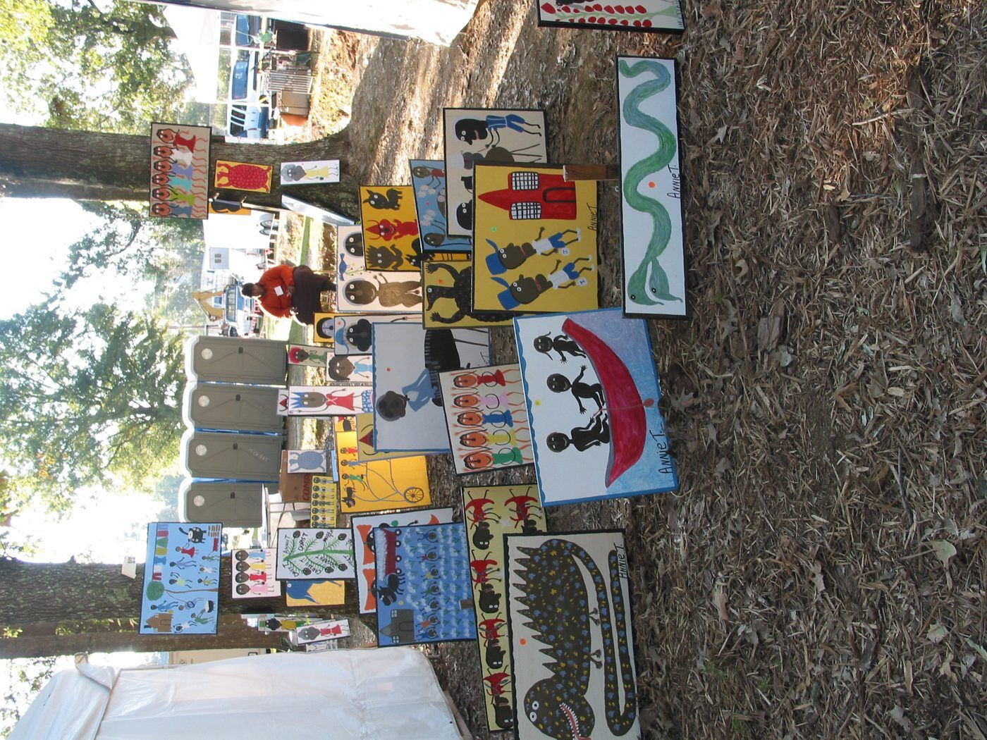 Photo from the event, October 16, 2004.