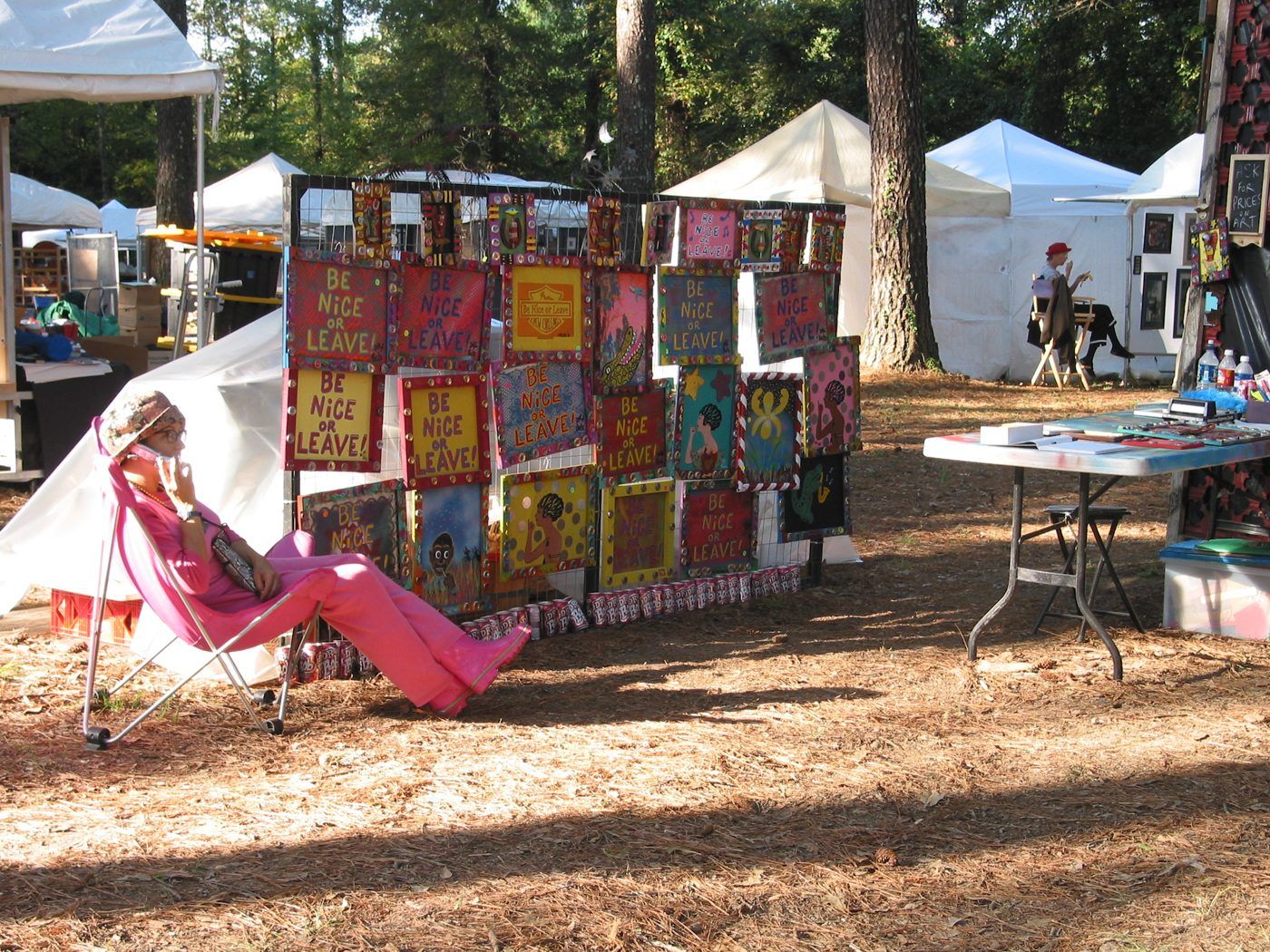 Photo from the event, October 16, 2004.