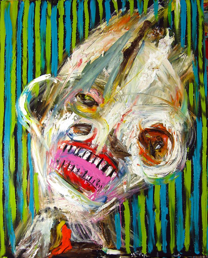 Transformer annual Silent Auction & Benefit, Washington, DC, 2009: photograph 1 ("Vulnerable," Sesow's painting for the 2009 Transformer auction)