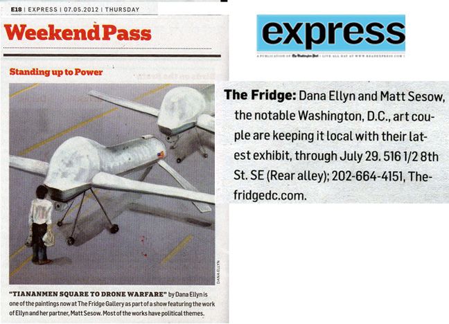 Express — The Washington Post, 2012: photograph 1 (Express, Weekend Pass, July 5, 2012, p. E18)
