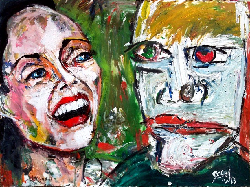 Two-Person Show — with Dana Ellyn, 2013: photograph 1 (Posted by Matt Sesow on Facebook, March 7, 2013)