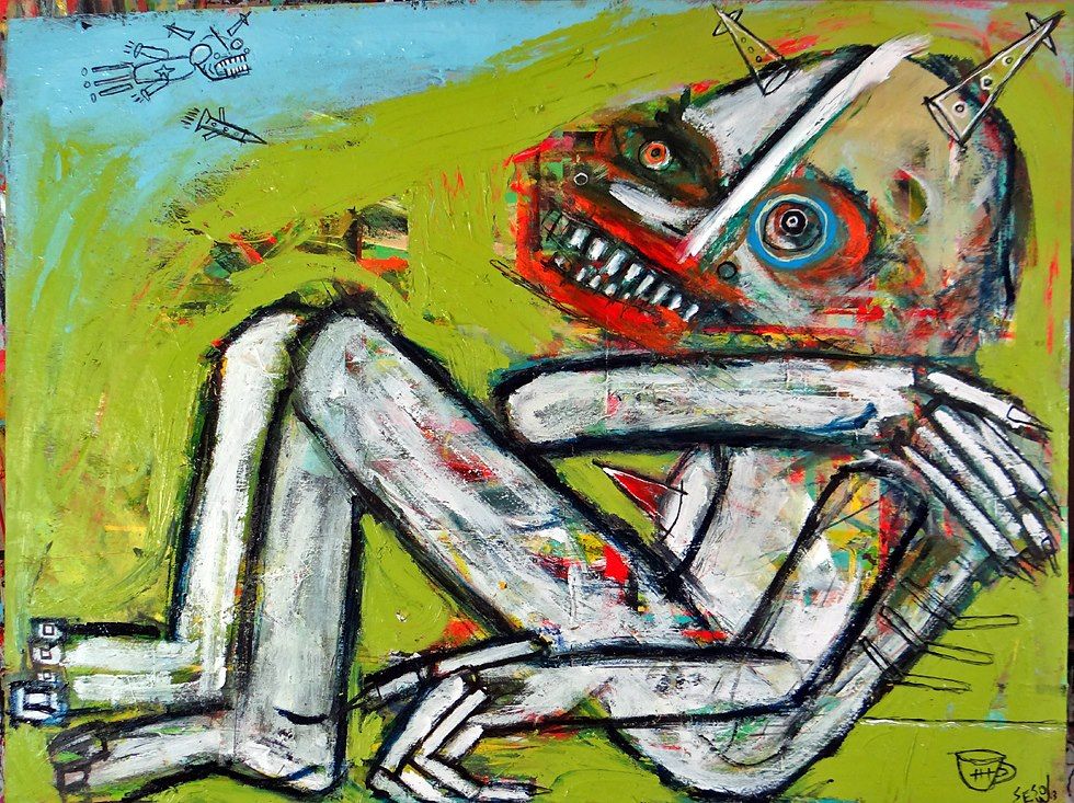 Two-Person Show — with Dana Ellyn, 2013: photograph 3 (Posted by Matt Sesow on Facebook, May 6, 2013)