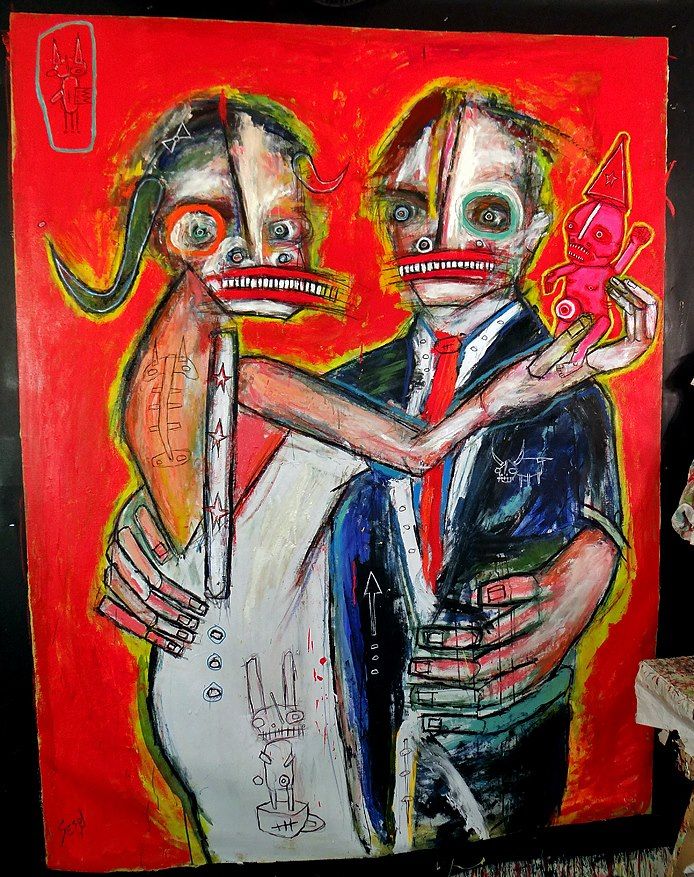 Two-Person Show — with Dana Ellyn, 2013: photograph 8 (Posted by Matt Sesow on Facebook, April 21, 2013)
