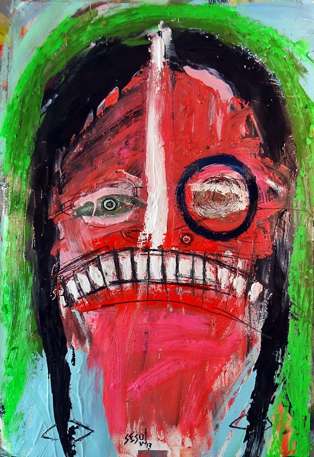 Two-Person Show — with Dana Ellyn, 2013: photograph 12 (Posted by Matt Sesow on Facebook, April 30, 2013)