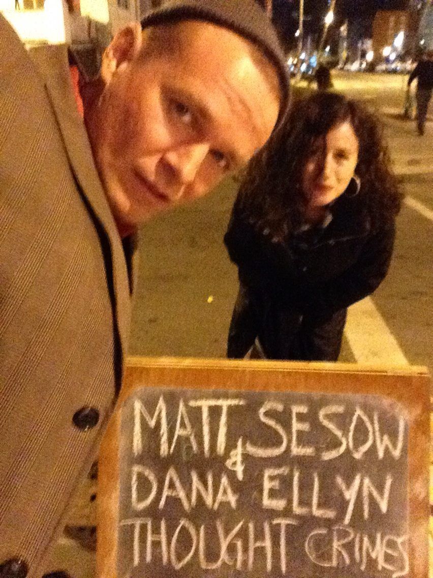 Two-Person Show — with Dana Ellyn, 2013: photograph 11 (Posted by Matt Sesow on Facebook, November 24, 2013)