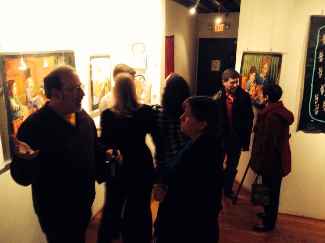 Two-Person Show — with Dana Ellyn, 2013: photograph 13 (Posted by Matt Sesow on Facebook, November 24, 2013)