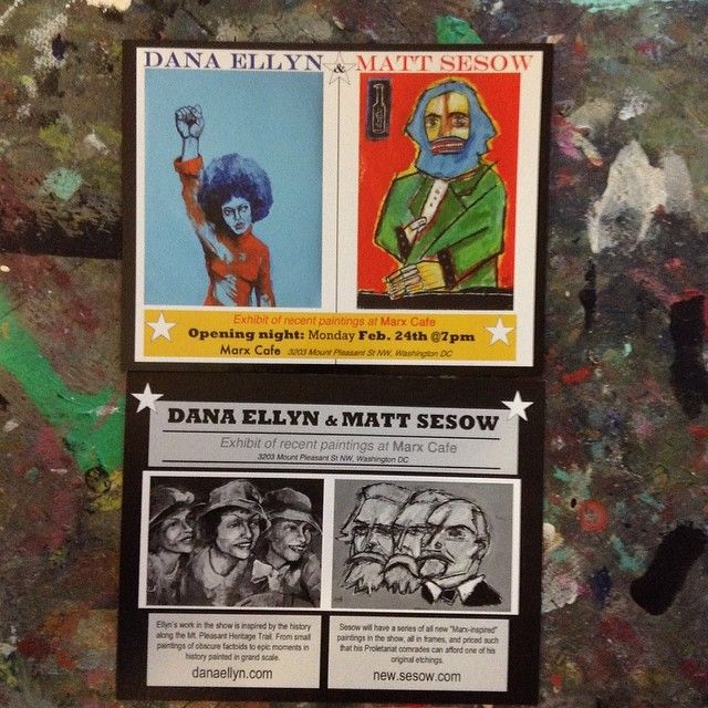 Two-Person Show — with Dana Ellyn, 2014: photograph 4 (Posted by Matt Sesow on Facebook, February 24, 2014)