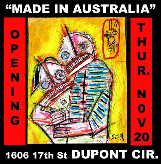 “Made in Australia,” Art17, Dupont Circle, Washington, DC, 2014: photograph 3 (Posted by Matt Sesow on Facebook, November 3, 2014)