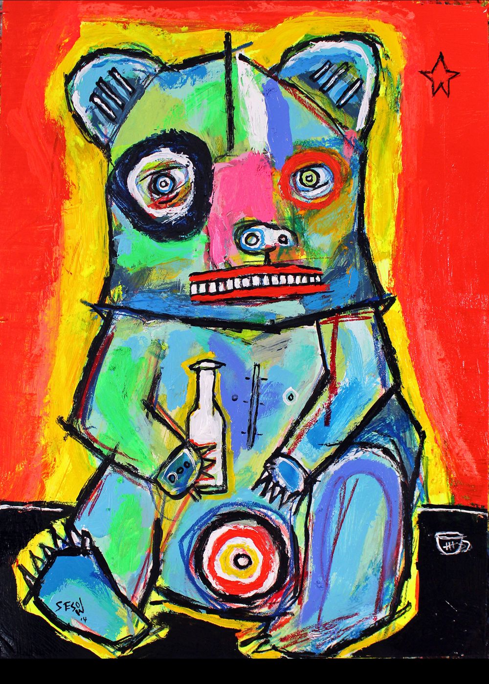 Transformer Gallery annual silent auction and benefit, Washington, DC, 2014: photograph 1 ("Bear")