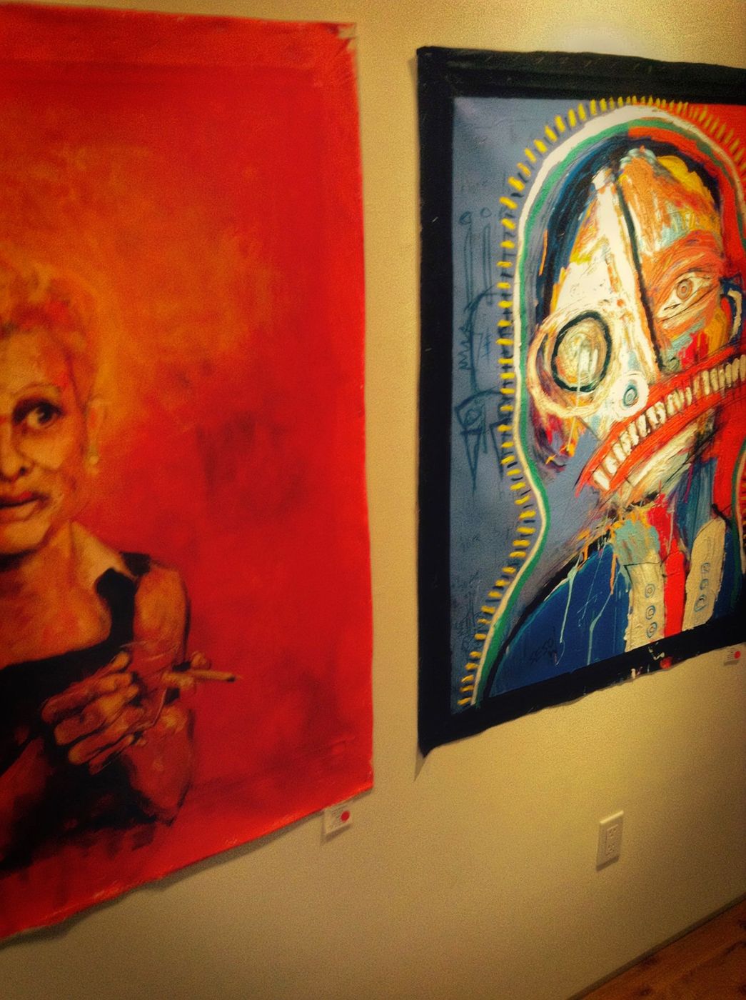 Two-Person Exhibition — with Dana Ellyn, 2015: photograph 2 (Posted by Matt Sesow on Facebook, April 18, 2015)