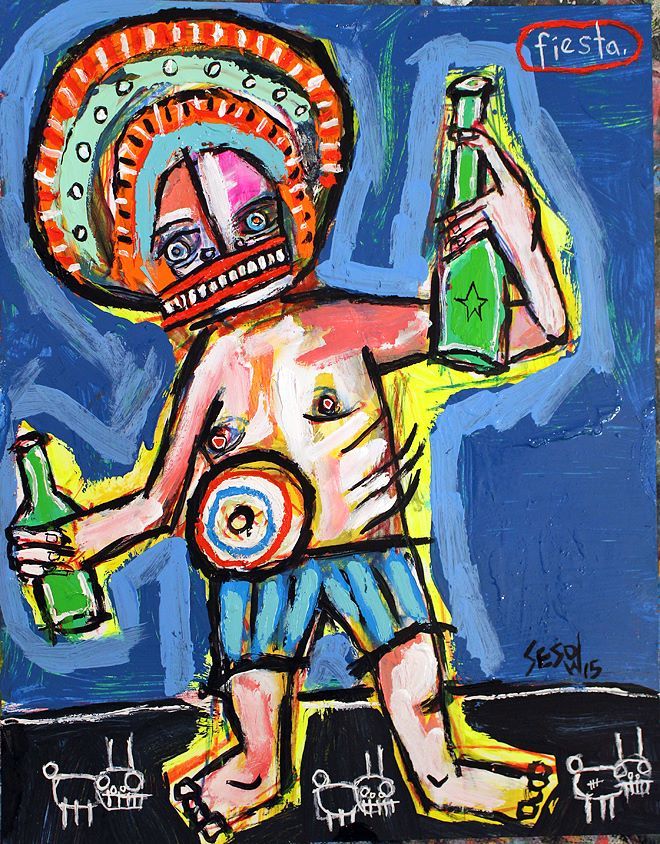 “Open studio every Sunday” at his Adams Morgan studio, 2015: photograph 10 (Posted by Matt Sesow on Facebook, August 19, 2015)