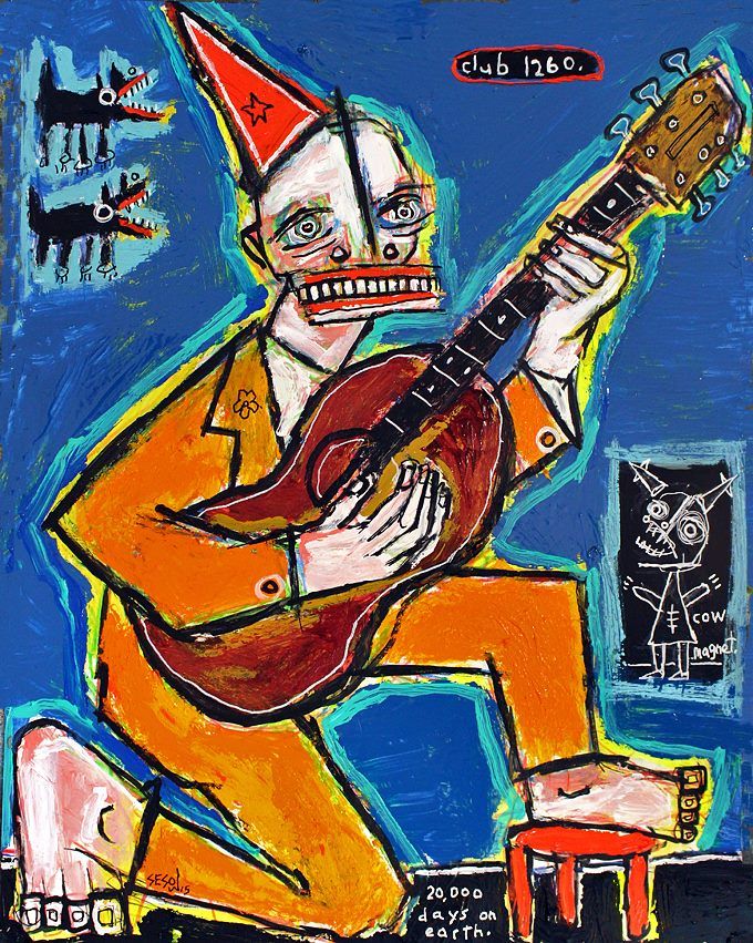 “Open studio every Sunday” at his Adams Morgan studio, 2015: photograph 15 (Posted by Matt Sesow on Facebook, August 21, 2015)