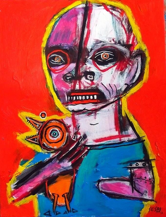Paintings at Diablo Fine Arts, Walnut Creek, CA, 2015: photograph 2 (Posted by Matt Sesow on Facebook, February 10, 2015)