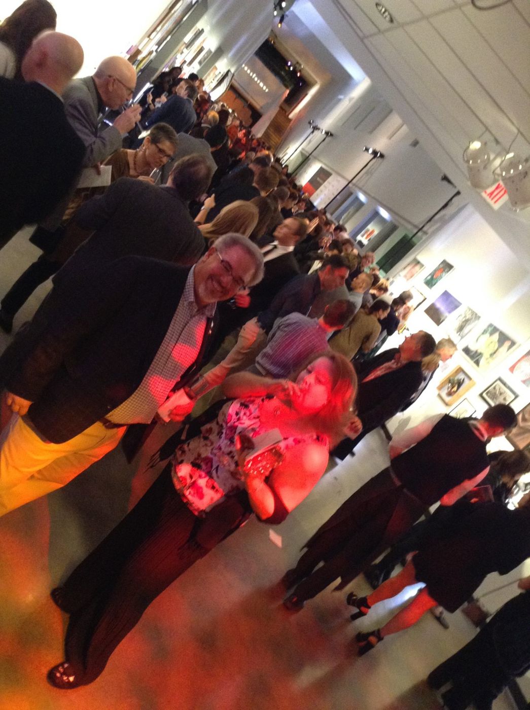 Transformer Gallery 12th Annual Silent Auction & Benefit Party, Katzen Arts Center, Washington, DC, 2015: photograph 5 (Posted by Matt Sesow on Facebook, November 22, 2015)