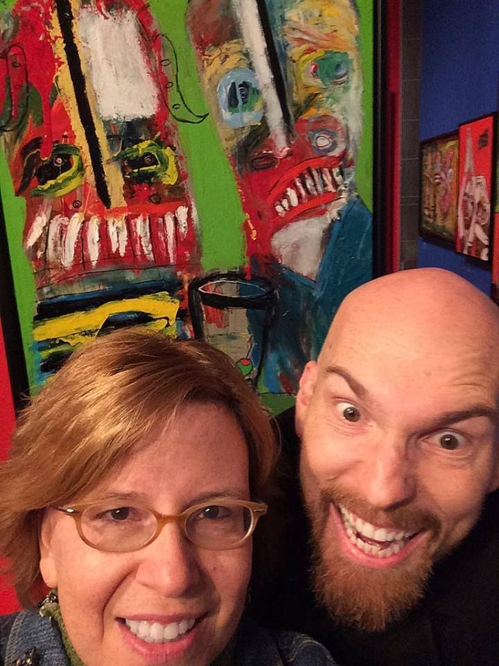 American Visionary Art Museum selects 26 Sesow paintings for its permanent collection, 2017: photograph 1 (Posted by Matt Sesow on Facebook, May 17, 2017)