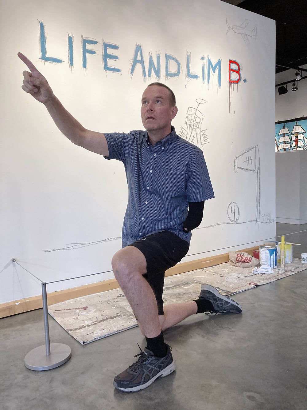 Video walkthrough of “Life and Limb,” filmed by Matt Holloman, 2021: photograph 5 (Posted by Matt Sesow on Facebook, October 6, 2021)