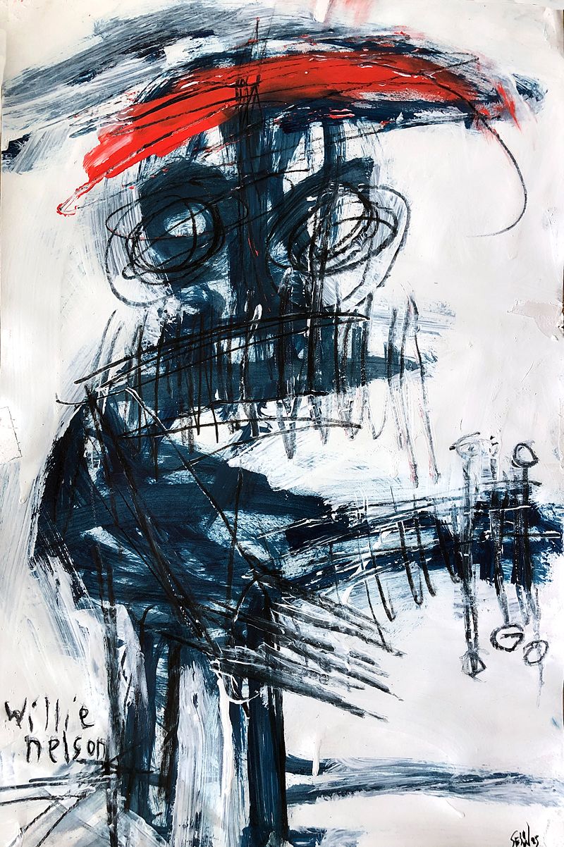 “99 Pieces of Art” benefit show, Access Gallery, Denver, CO, 2023: photograph 1 (Posted by Matt Sesow on Facebook, July 4, 2023)