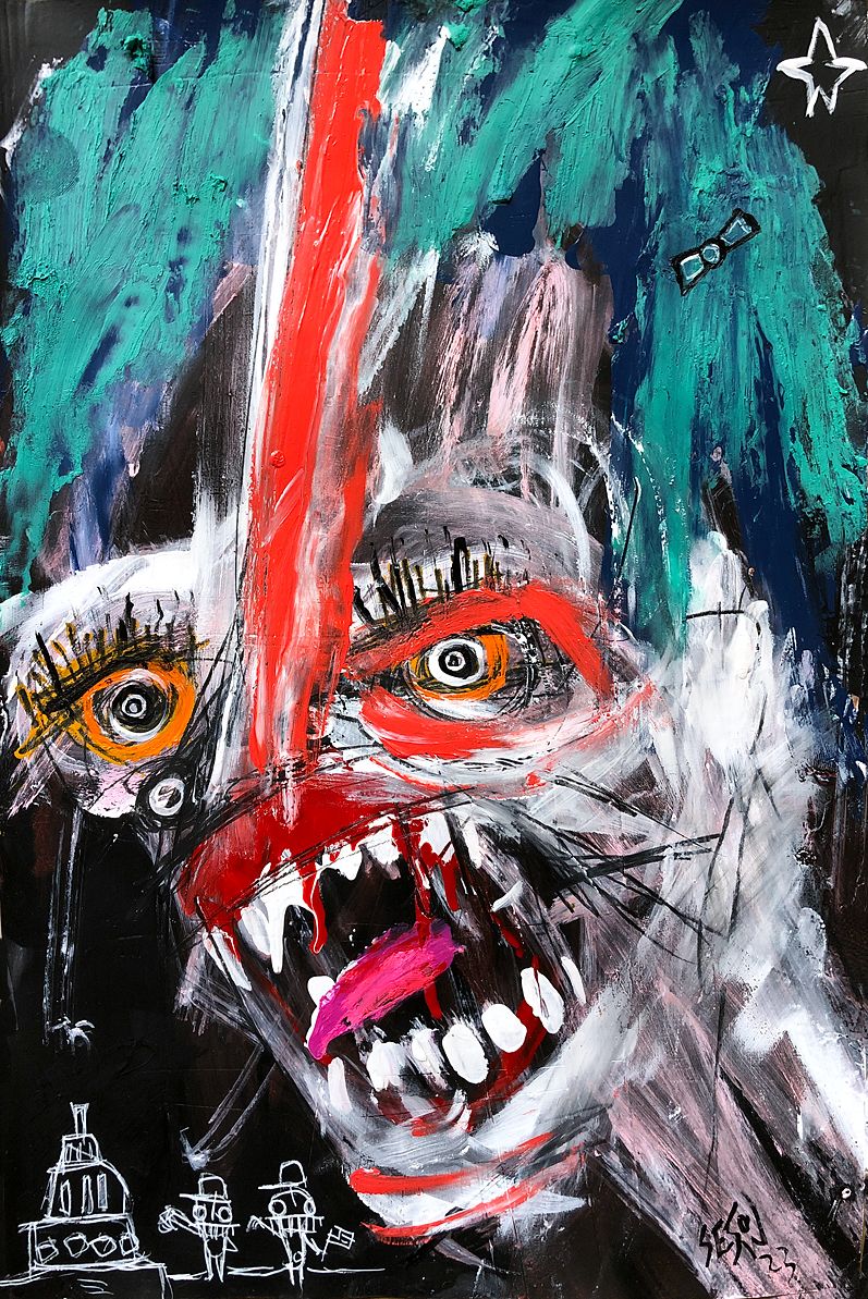 Works from the permanent collection of the Gallery of Naïve Artists, Trebnje, Slovenia exhibited, 2023: photograph 9 (Posted by Matt Sesow on Facebook, June 13, 2023)