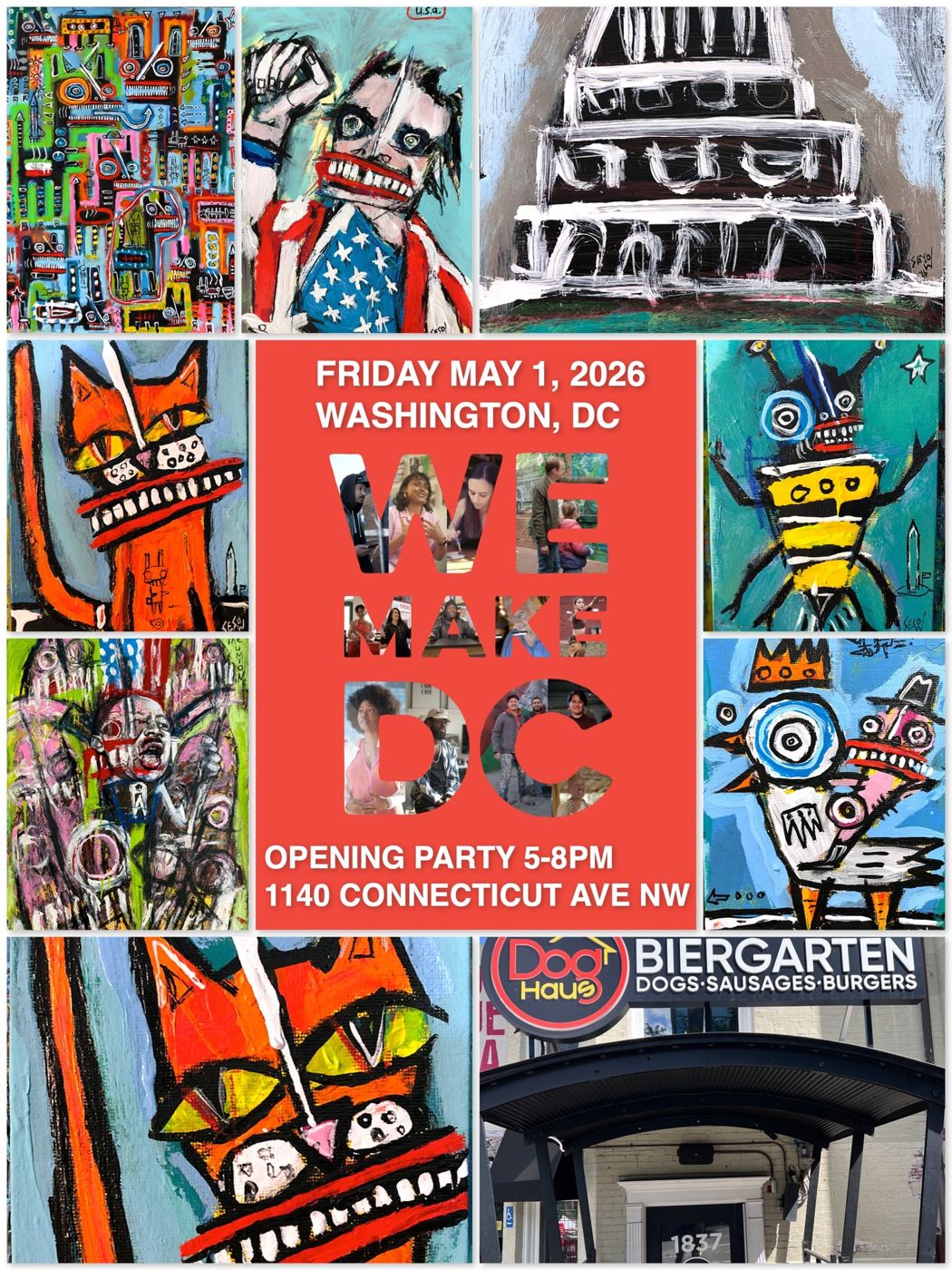 WE MAKE DC — two-person grand-opening exhibition with Dana Ellyn at Shop Made in DC, 2026: photograph 6 (Posted by Matt Sesow on Facebook, April 30, 2026)