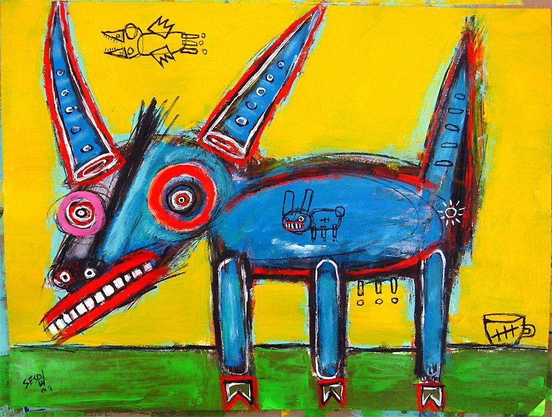 Painting from the 2009 Sesow in Barcelona solo exhibition