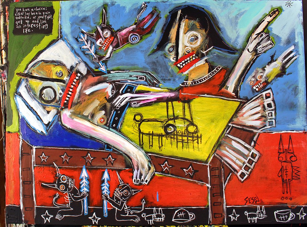 Painting from "Shock and Awe," 2016