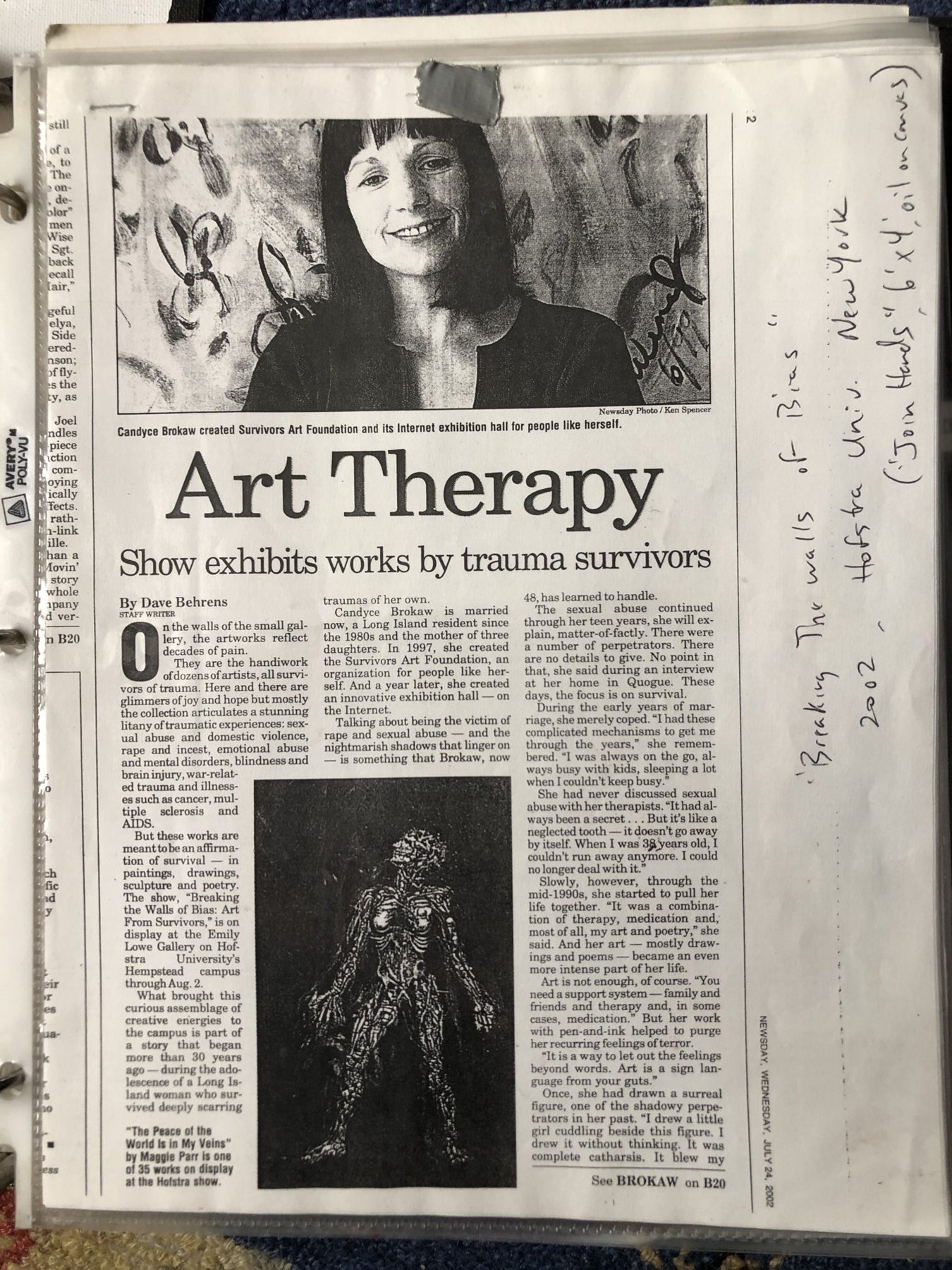 Art Therapy: Show exhibits works by trauma survivors, page 1