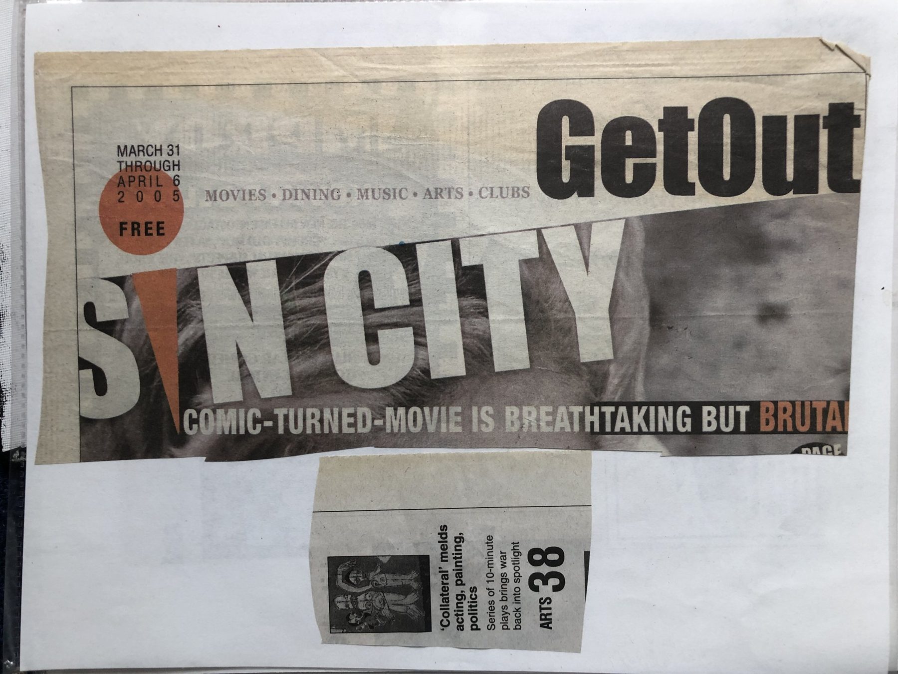 Get Out — The Arts: 'Collateral' melds acting, painting, politics, page 4