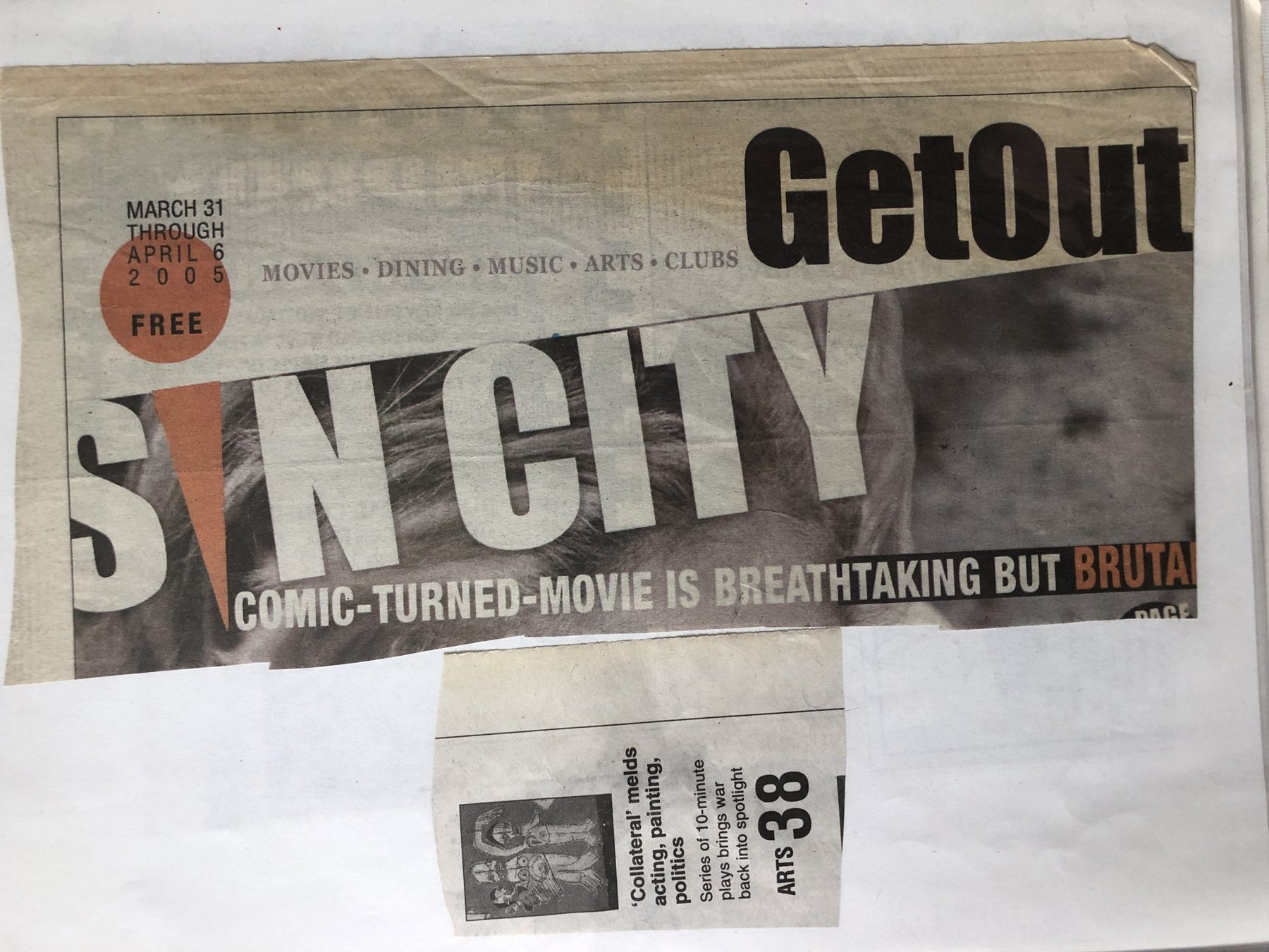 Get Out — The Arts: 'Collateral' melds acting, painting, politics, page 5