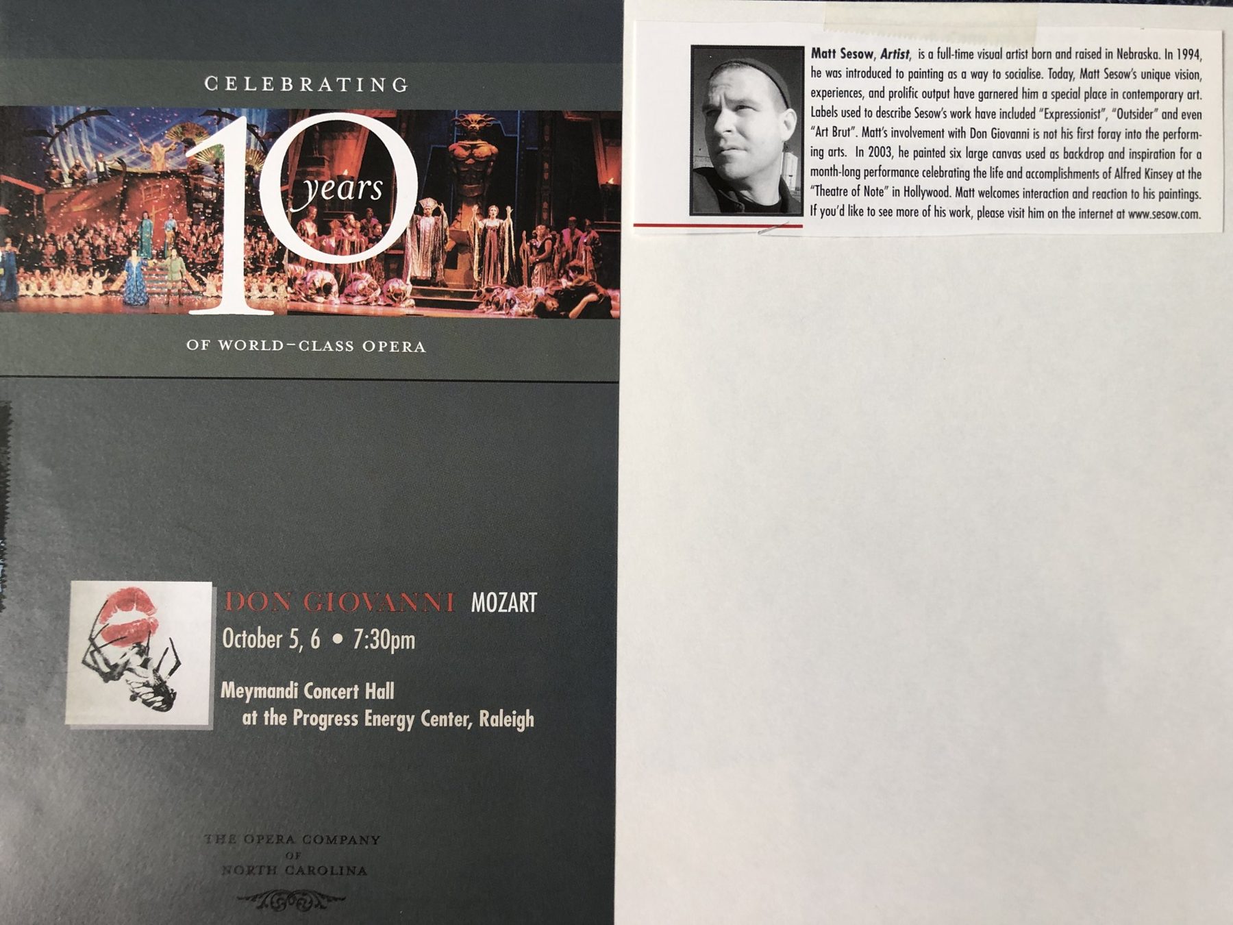 Don Giovanni — Mozart (program, 10th anniversary season), page 2