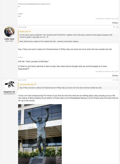 “Bukowski Celebration - Sat. March 28th” — including Matt Sesow’s email about the show: Page 4
