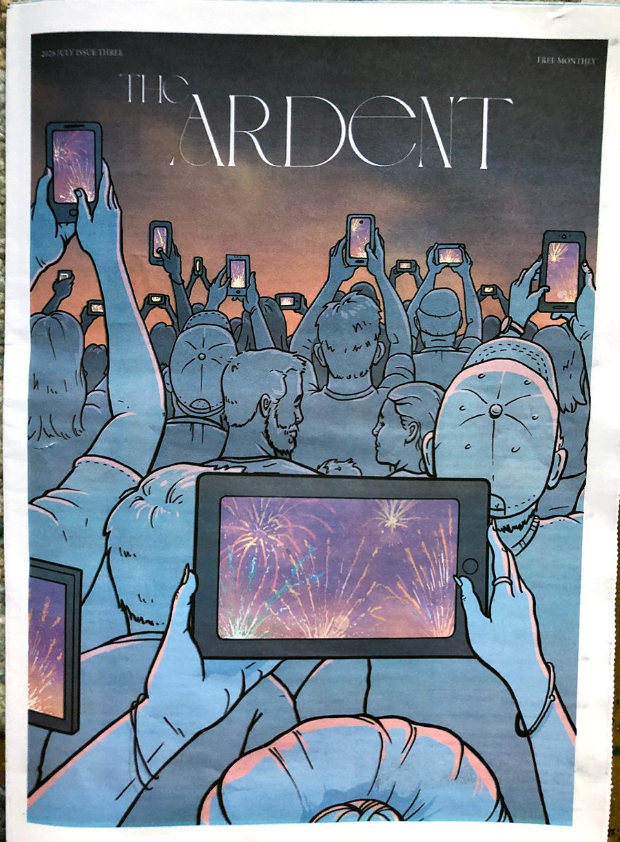 The Ardent, July 2026 (Issue Three): cover, Criticism spread, Letter from the Editor, page 1