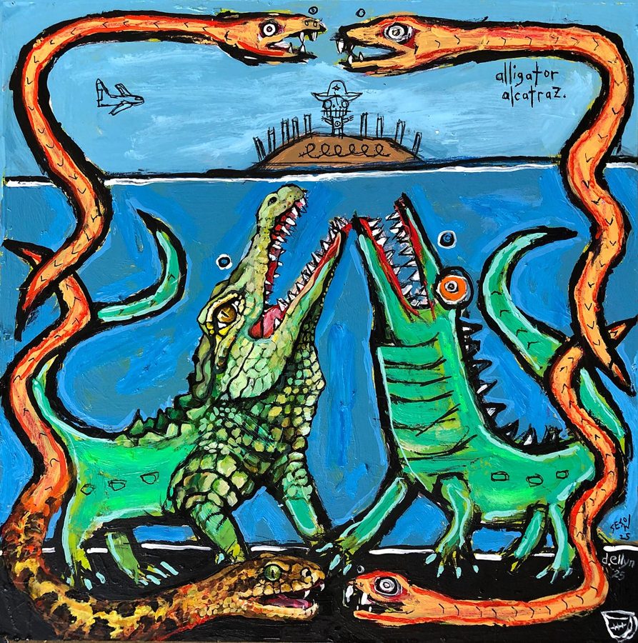 A 2025 31 Days in July painting by Matt Sesow and Dana Ellyn
