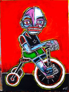 Lad on Trike by Matt Sesow