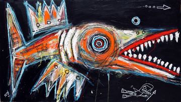 Fish, with scuba diver, * by Matt Sesow