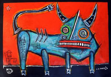 Bull, with matador, * by Matt Sesow
