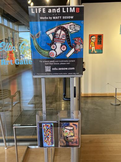 The gallery entrance on Monarch Way.