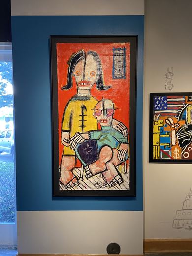 Installation views, August 28, 2021, three days before the opening.