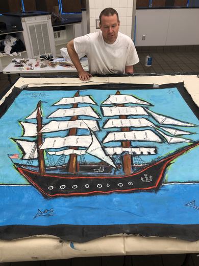 "Clipper Ship" nearly finished.