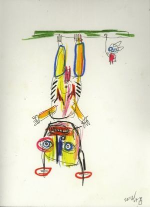 Original painting for Linda King’s Bukowski Undigested (2008), by Matt Sesow — 2 of 41