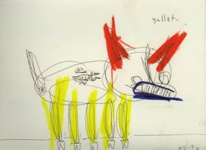 Original painting for Linda King’s Bukowski Undigested (2008), by Matt Sesow — 29 of 41